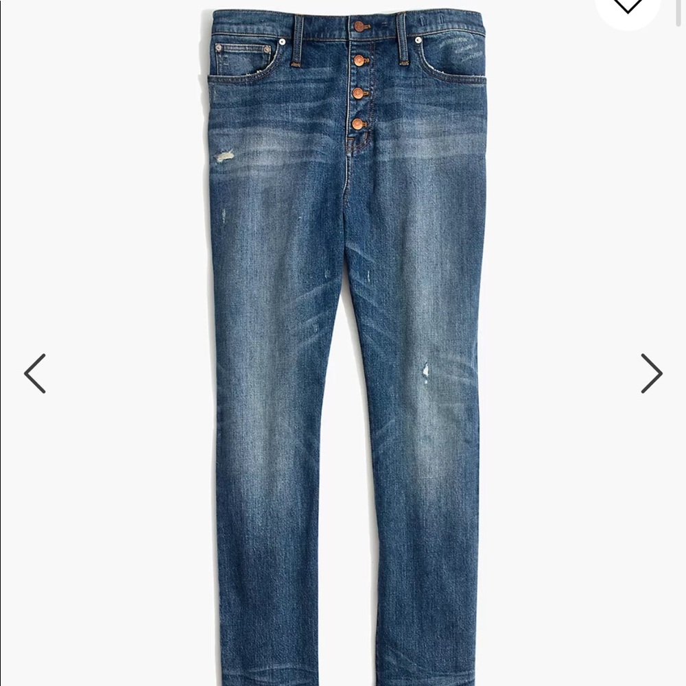 madewell medium wash straight leg jeans size 26